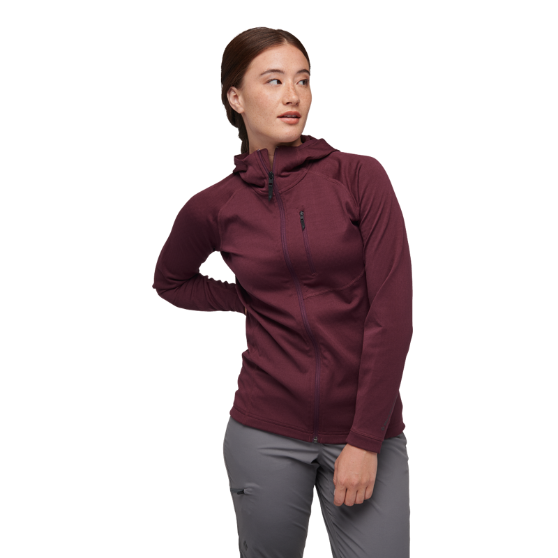 Black Diamond Women's Coefficient Hoodie Blackberry-7